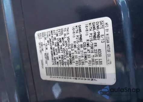 2013 Nissan Rogue S z USA, uszkodzony, nr VIN JN8AS5MT6DW546275